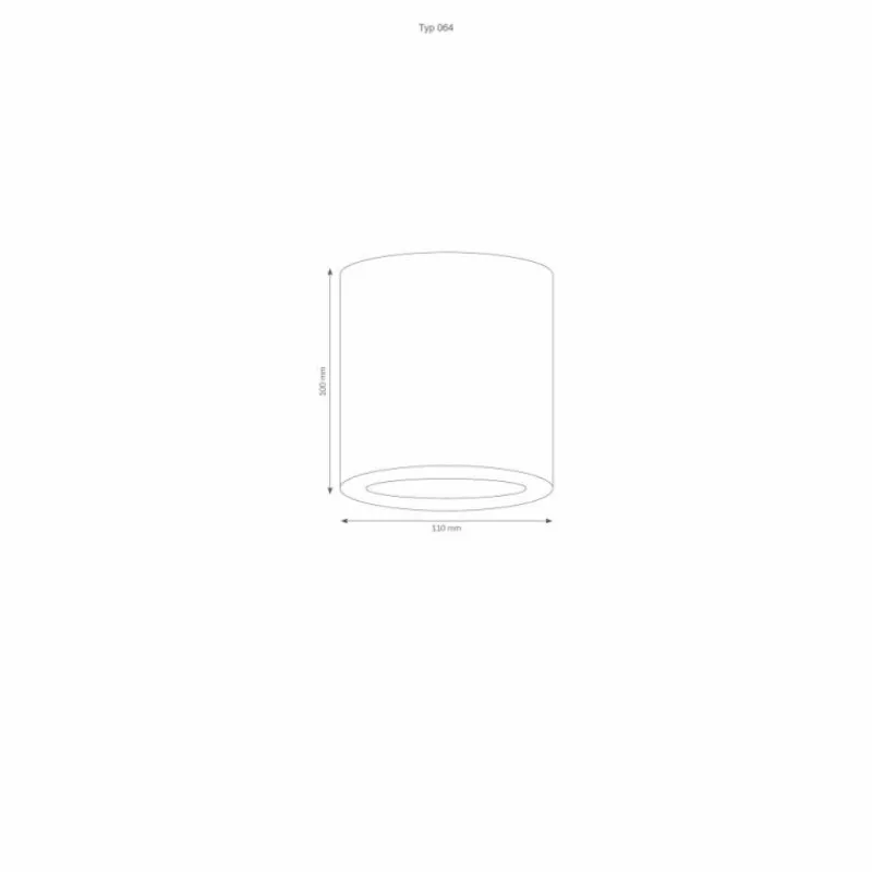 Luminaires LCD Plafonnier LCD Typ 064 Acier inoxydable