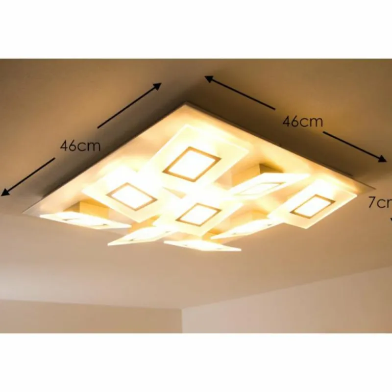 Luminaires Bopp Plafonnier LED Bopp FRAME Aluminium, 9 lumières* Éclairage Led