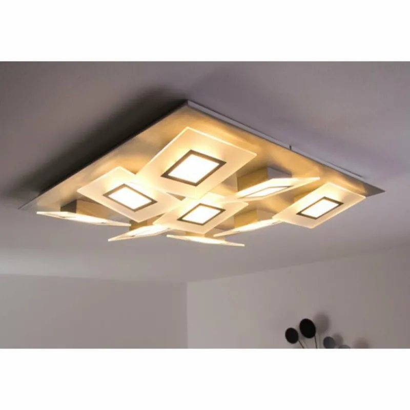 Luminaires Bopp Plafonnier LED Bopp FRAME Aluminium, 9 lumières* Éclairage Led