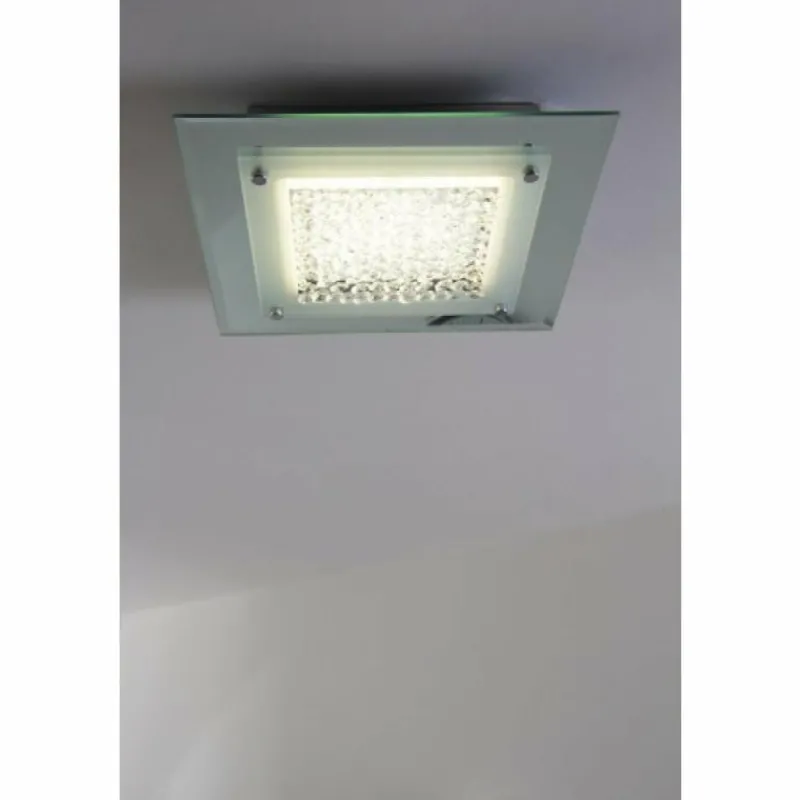 Luminaires Globo Lighting Plafonnier LED Globo Liana Chrome, 1 lumière