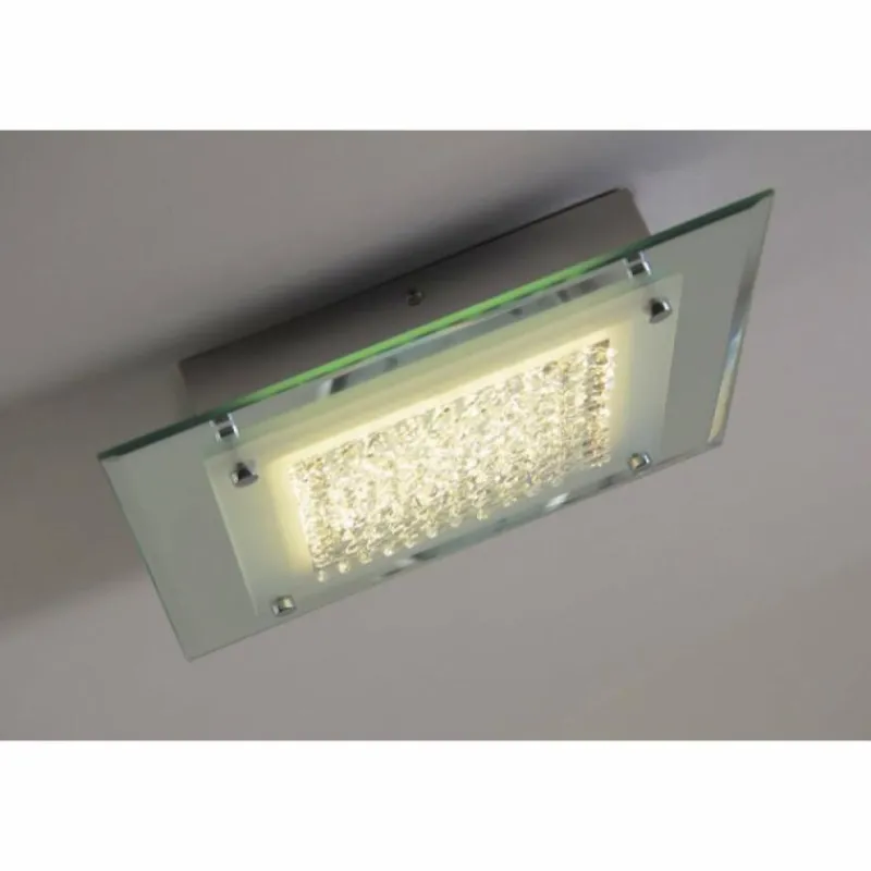 Luminaires Globo Lighting Plafonnier LED Globo Liana Chrome, 1 lumière