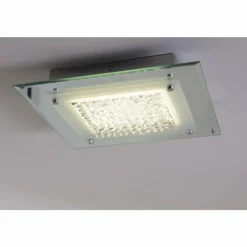 Luminaires Globo Lighting Plafonnier LED Globo Liana Chrome, 1 lumière