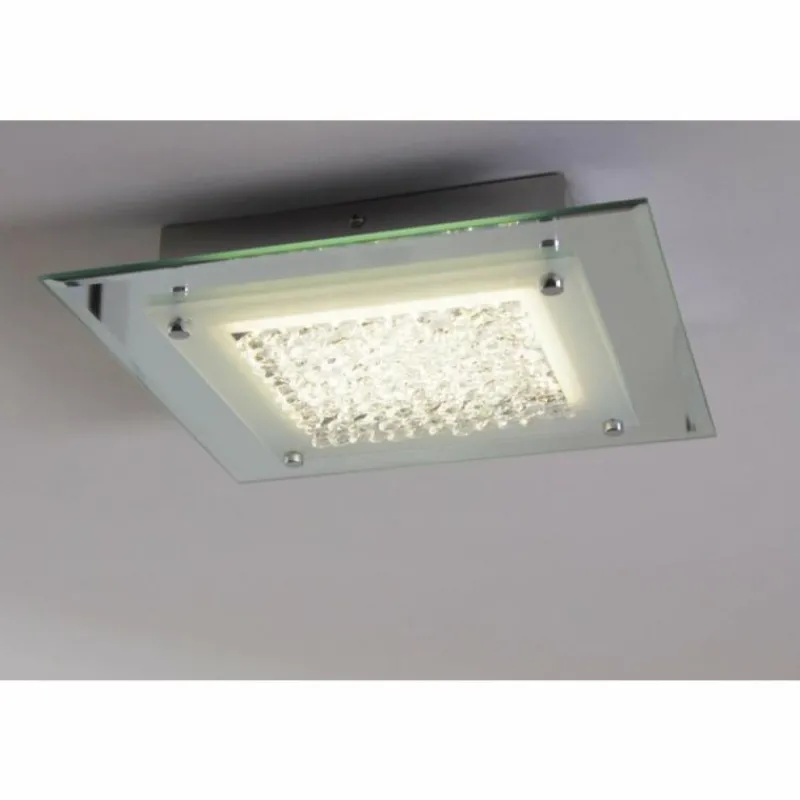 Luminaires Globo Lighting Plafonnier LED Globo Liana Chrome, 1 lumière