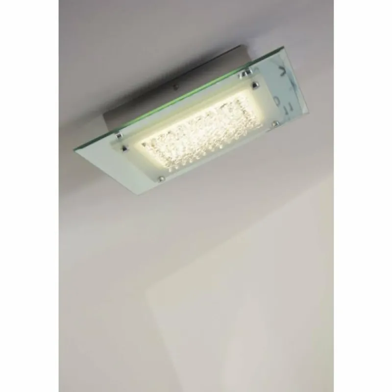 Luminaires Globo Lighting Plafonnier LED Globo Liana Chrome, 1 lumière