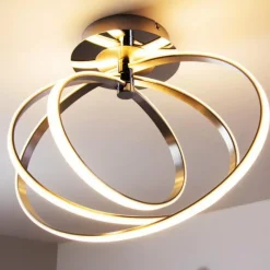 Luminaires Trio Plafonnier LED Trio Corland Chrome, 1 lumière* Éclairage Led