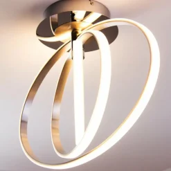 Luminaires Trio Plafonnier LED Trio Corland Chrome, 1 lumière* Éclairage Led