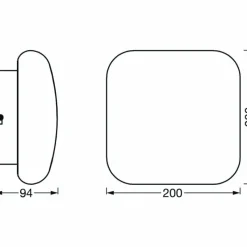 Luminaires Ledvance Plafonnier LEDVANCE Bathroom Blanc, 1 lumière