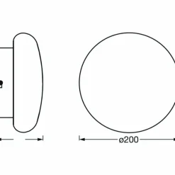 Luminaires Ledvance Plafonnier LEDVANCE Bathroom Blanc, 1 lumière