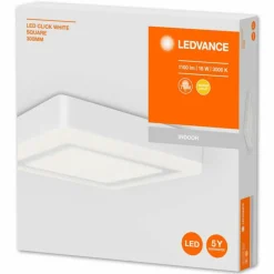 Luminaires Ledvance Plafonnier LEDVANCE CLICK WHITE Blanc, 1 lumière* Éclairage Led