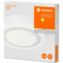 Luminaires Ledvance Plafonnier LEDVANCE CLICK Blanc, 1 lumière* Éclairage Led