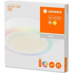 Luminaires Ledvance Plafonnier LEDVANCE COLOR+ WHITE Blanc, 1 lumière, Télécommandes* Éclairage Led
