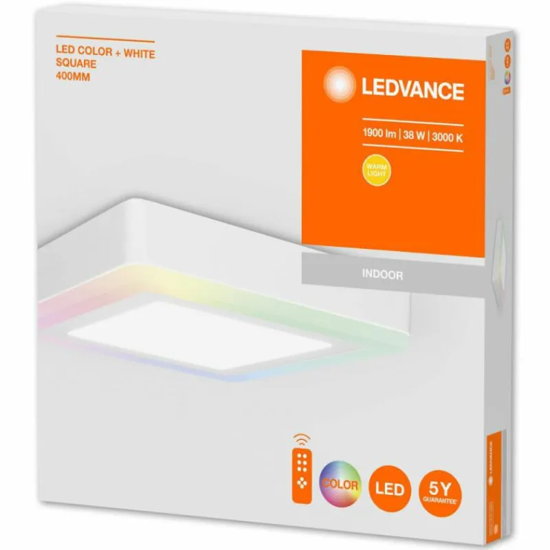 Luminaires Ledvance Plafonnier LEDVANCE COLOR+ WHITE Blanc, 1 lumière, Télécommandes* Éclairage Led