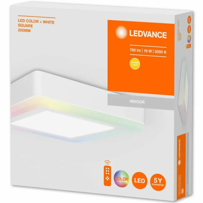 Luminaires Ledvance Plafonnier LEDVANCE COLOR+ WHITE Blanc, 1 lumière, Télécommandes* Éclairage Led