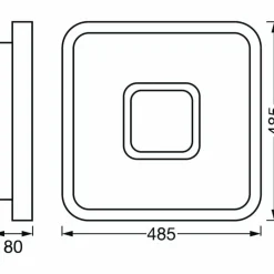 Luminaires Ledvance Plafonnier LEDVANCE Decorative Blanc, 1 lumière