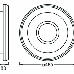Luminaires Ledvance Plafonnier LEDVANCE Decorative Blanc, 1 lumière
