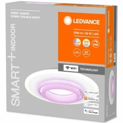 Luminaires Ledvance Plafonnier LEDVANCE Decorative Blanc, 1 lumière, Changeur de couleurs