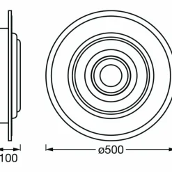 Luminaires Ledvance Plafonnier LEDVANCE Decorative Blanc, 1 lumière, Changeur de couleurs
