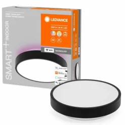 Luminaires Ledvance Plafonnier LEDVANCE Decorative Noir, 1 lumière, Changeur de couleurs