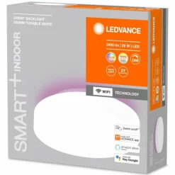 Luminaires Ledvance Plafonnier LEDVANCE Decorative Blanc, 1 lumière, Changeur de couleurs