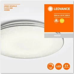 Luminaires Ledvance Plafonnier LEDVANCE ORBIS Argenté, 1 lumière* Éclairage Led