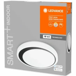 Luminaires Ledvance Plafonnier LEDVANCE ORBIS Noir, 1 lumière