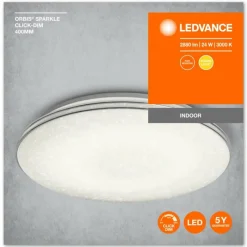 Luminaires Ledvance Plafonnier LEDVANCE ORBIS® Blanc, 1 lumière* Éclairage Led