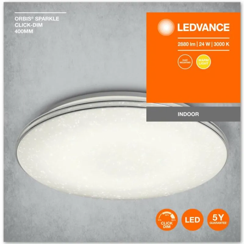 Luminaires Ledvance Plafonnier LEDVANCE ORBIS® Blanc, 1 lumière* Éclairage Led