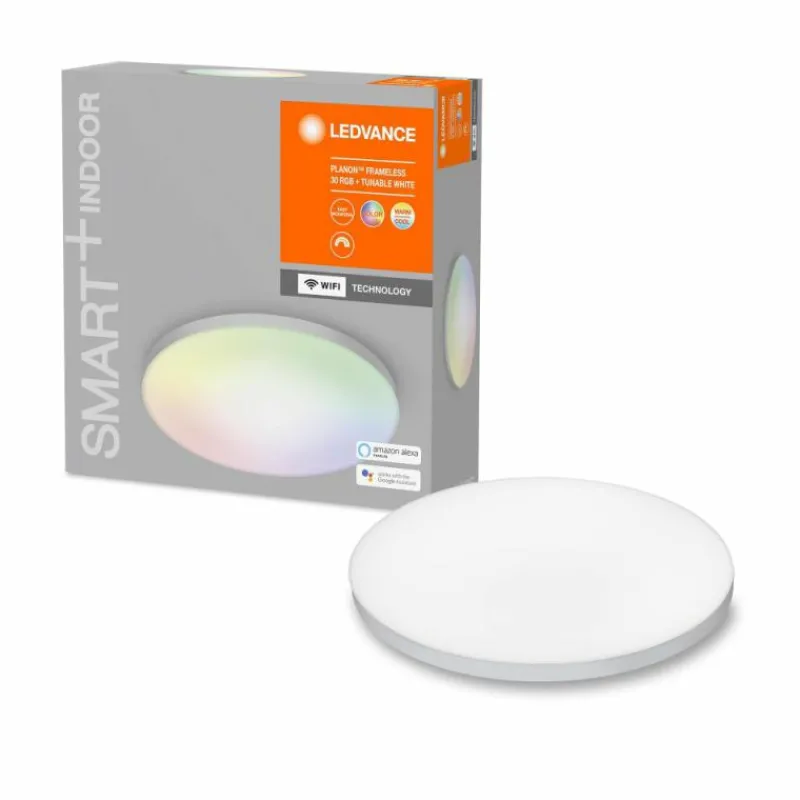 Luminaires Ledvance Plafonnier LEDVANCE PLANON Blanc, 1 lumière, Changeur de couleurs