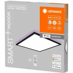 Luminaires Ledvance Plafonnier LEDVANCE PLANON Noir, 1 lumière, Changeur de couleurs