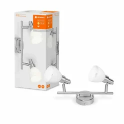 Luminaires Ledvance Plafonnier LEDVANCE SPOT Argenté, 2 lumières
