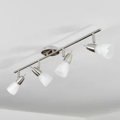 hofstein Plafonnier Lejsta Nickel mat, 4 lumières