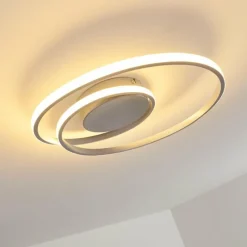 hofstein Plafonnier Leksund LED Argenté, 1 lumière