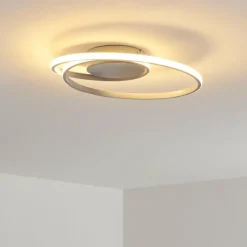 hofstein Plafonnier Leksund LED Argenté, 1 lumière
