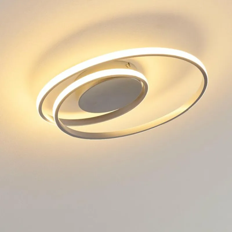 hofstein Plafonnier Leksund LED Argenté, 1 lumière