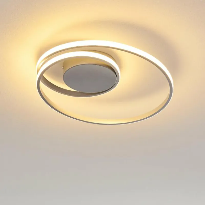 hofstein Plafonnier Leksund LED Argenté, 1 lumière