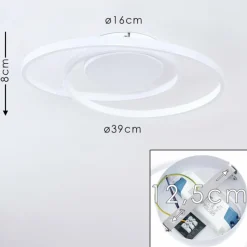 hofstein Plafonnier Leksund LED Blanc, 1 lumière