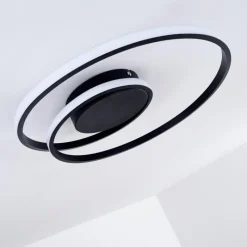 hofstein Plafonnier Leksund LED Noir, 1 lumière