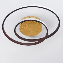 Lampes Dorées-hofstein Plafonnier Leksund LED Or, 2 lumières