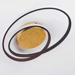 Lampes Dorées-hofstein Plafonnier Leksund LED Or, 2 lumières