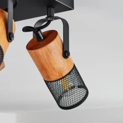 Luminaires Scandinaves-hofstein Plafonnier Lenalau Noir, 4 lumières