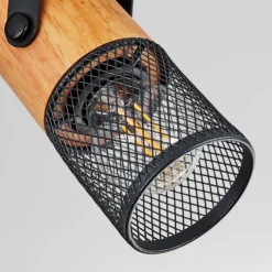 Lampes Industrielles-hofstein Plafonnier Lengalau Noir, 3 lumières