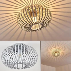 hofstein Plafonnier Lepa Gris, 1 lumière