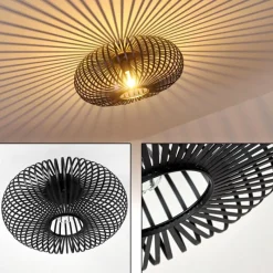 hofstein Plafonnier Lepa Noir, 1 lumière* Plafonniers