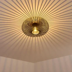 hofstein Plafonnier Lepa Noir, 1 lumière* Plafonniers