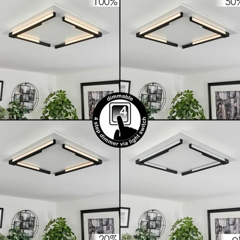 hofstein Plafonnier Leroux LED Blanc, 1 lumière