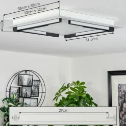 hofstein Plafonnier Leroux LED Blanc, 1 lumière