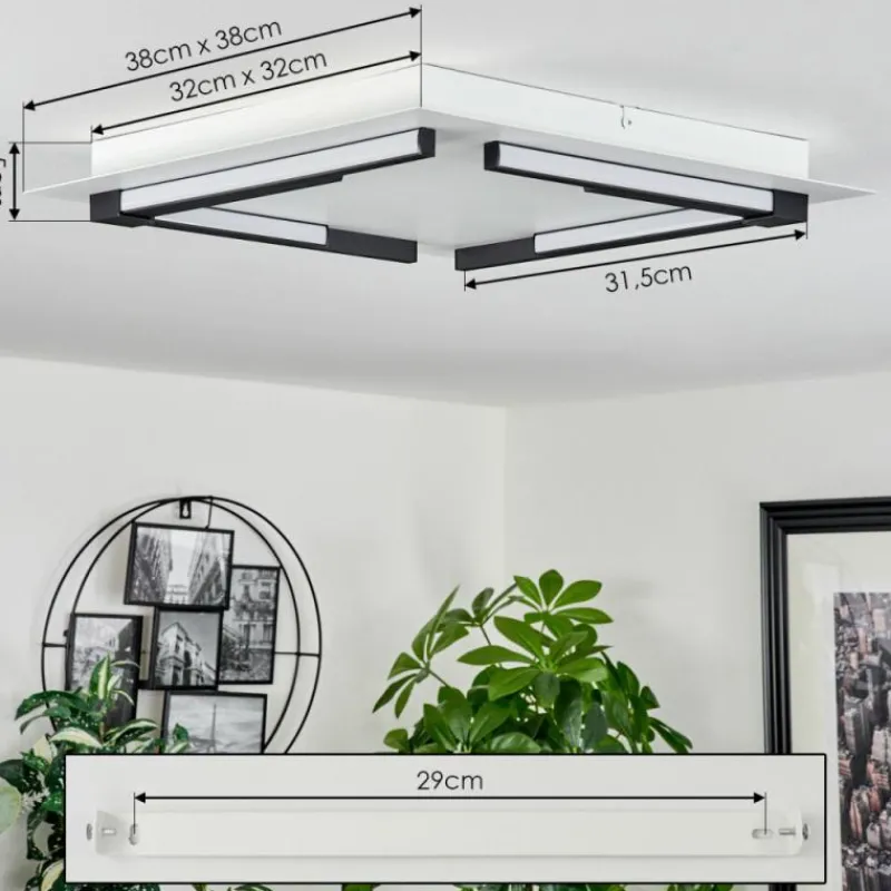 hofstein Plafonnier Leroux LED Blanc, 1 lumière