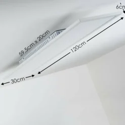 hofstein Plafonnier Lerum LED Blanc, 1 lumière, Télécommandes* Éclairage Led