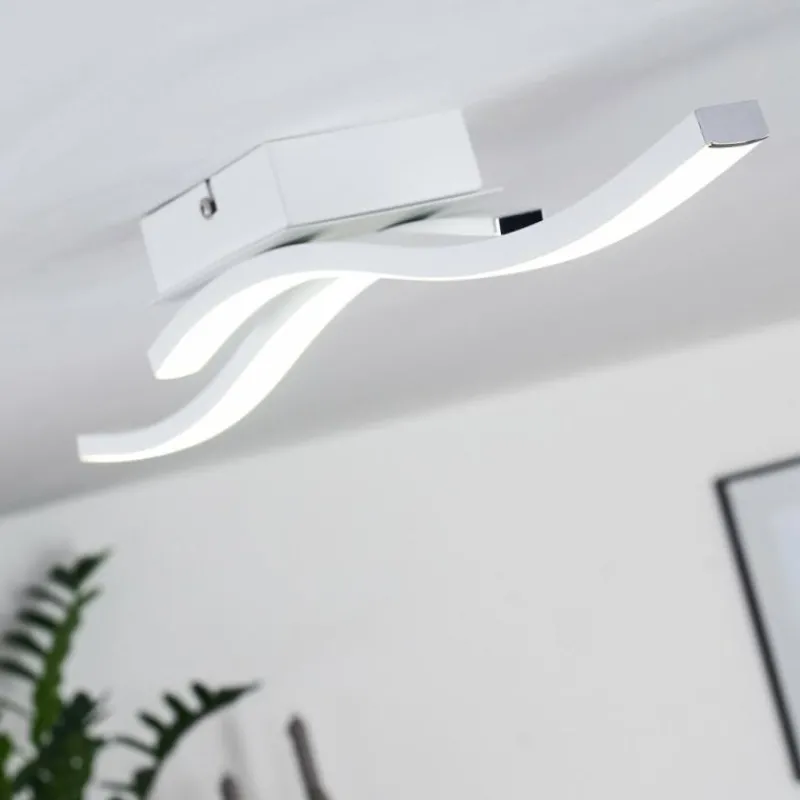 hofstein Plafonnier Letala LED Blanc, 2 lumières* Éclairage Led