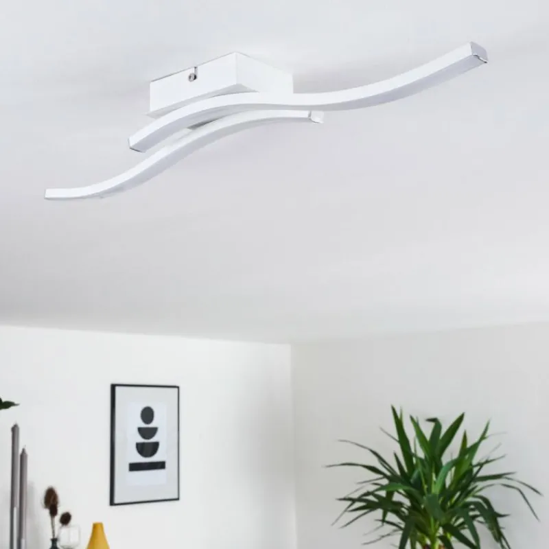 hofstein Plafonnier Letala LED Blanc, 2 lumières* Éclairage Led